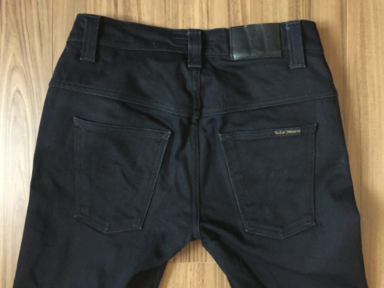 Nudiejeans Thinfinn Blackring 2nd Wash 大切に穿いているヌーディのブラックジーンズを79日1000時間で2回目の洗濯 Green