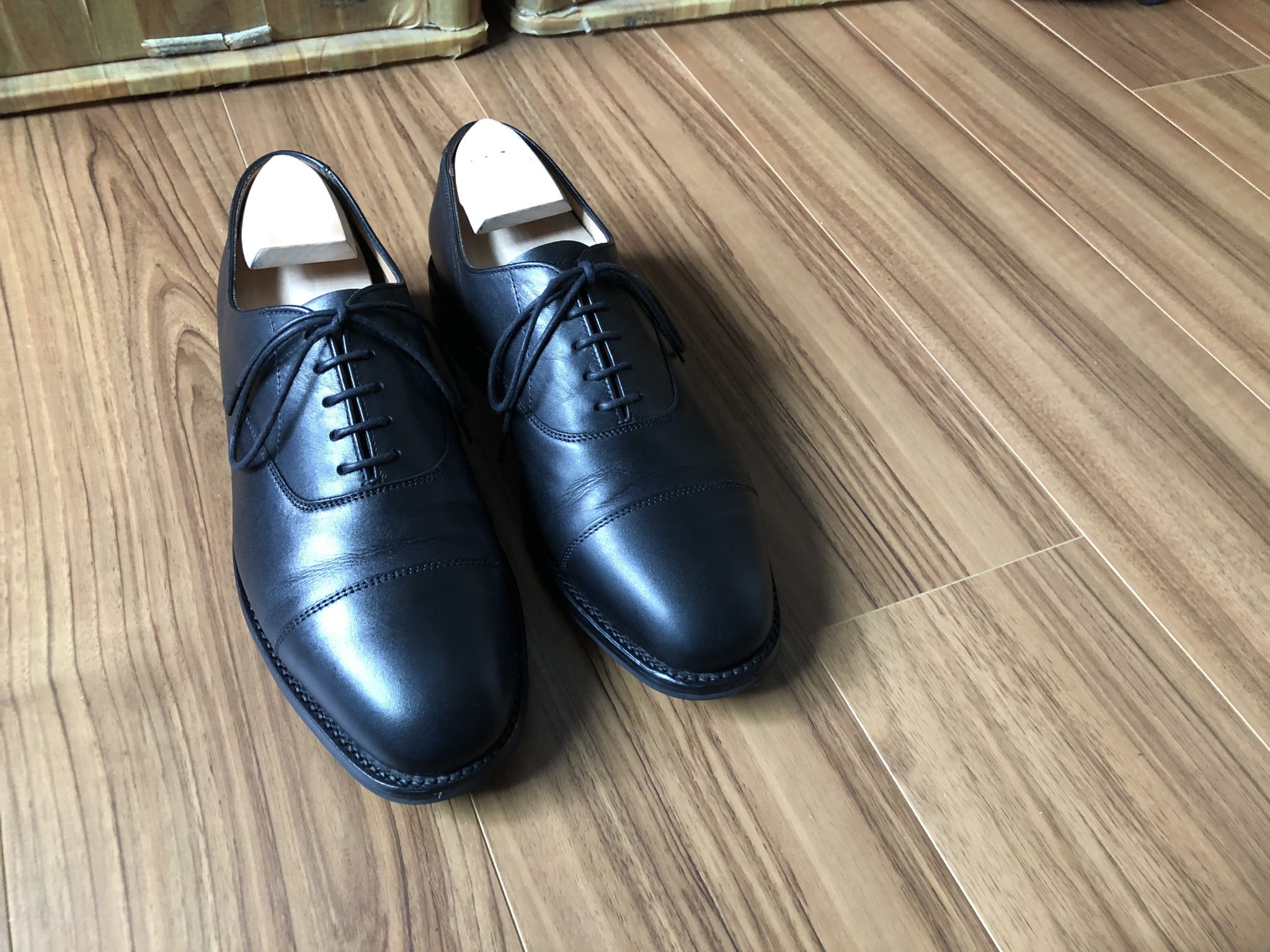 サンダース（Sanders）Cap Toe Oxford #1846B【USED】～内羽根ストレートチップのフォーマルな一足をラインナップに加えました  | Green