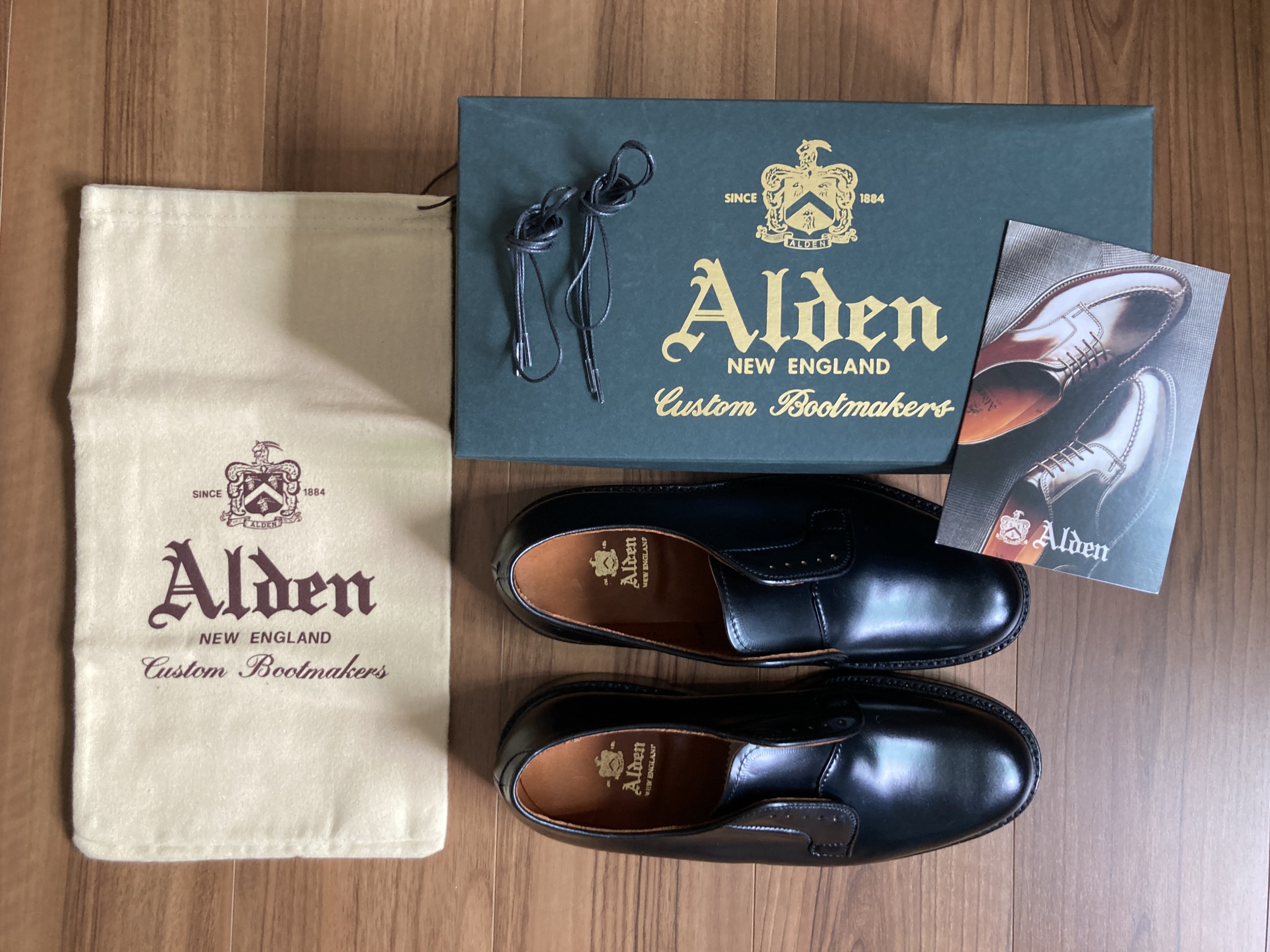 オールデン ALDEN コードバン ウイングチップシューズ 英国製 9.5E メンズ27.5cm /saa007416