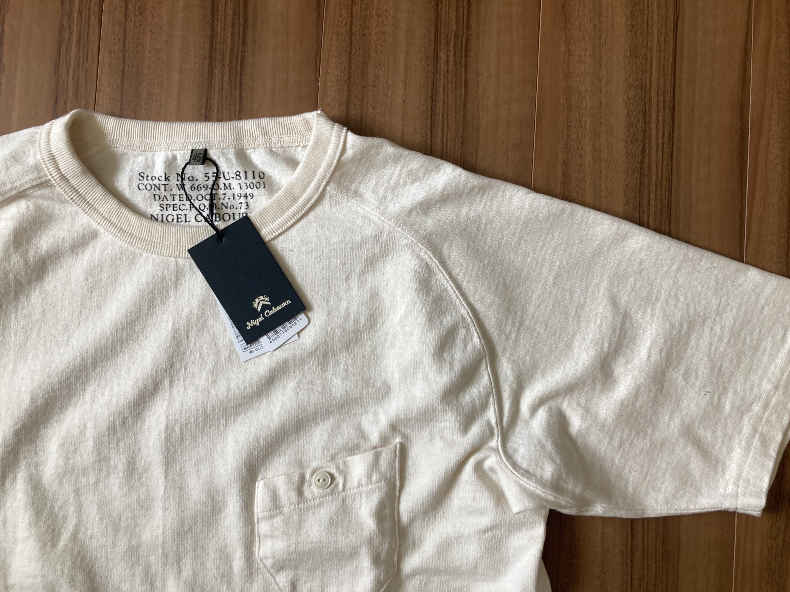 ナイジェル・ケーボン オンス ベーシックTシャツ ―― 購入当初の表情
